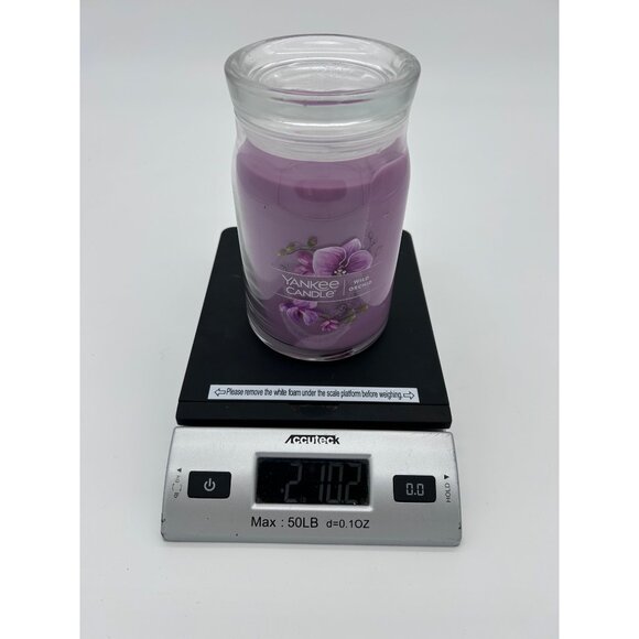 Yankee Candle Wild Orchid 20oz Jar 2-Wick Lilac Purple Floral Scented Aromathera - Picture 4 of 4